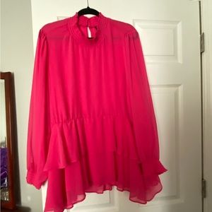 NWOT Hot Pink! Torrid size 4 Top!